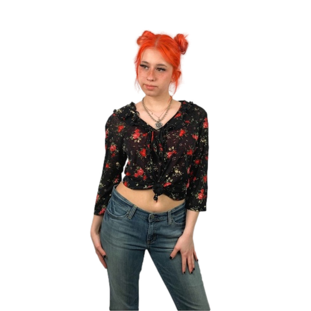 St. peter trachten vintage  floral blouse